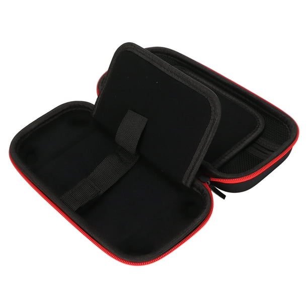 Bolsa de almacenamiento para consola de juegos, carcasa rígida, doble cremallera, funda protectora portátil para Switch, cremallera roja, normal