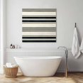 thumbnail image 3 of Black Grey Striped Wall Art Painting on Canvas, Farmhouse Vintage Stripe Canvas Art Home Prints Wall Art Framed Modern Artwork for Living Room Bedroom Wall Decor 8x8in, 3 of 9
