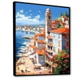 thumbnail image 2 of Designart "Scenic Views Of Italy I" Italy Floater Framed Wall Decor, 2 of 5