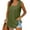 Army Green tank tops for women, variant on Usmixi Tank Tops for Women Comfy Breathable Pleated Swing Tunic Tank Tops Summer Solid Square Neck Sleeveless Shirts Fashion Blouses Dark Gray s