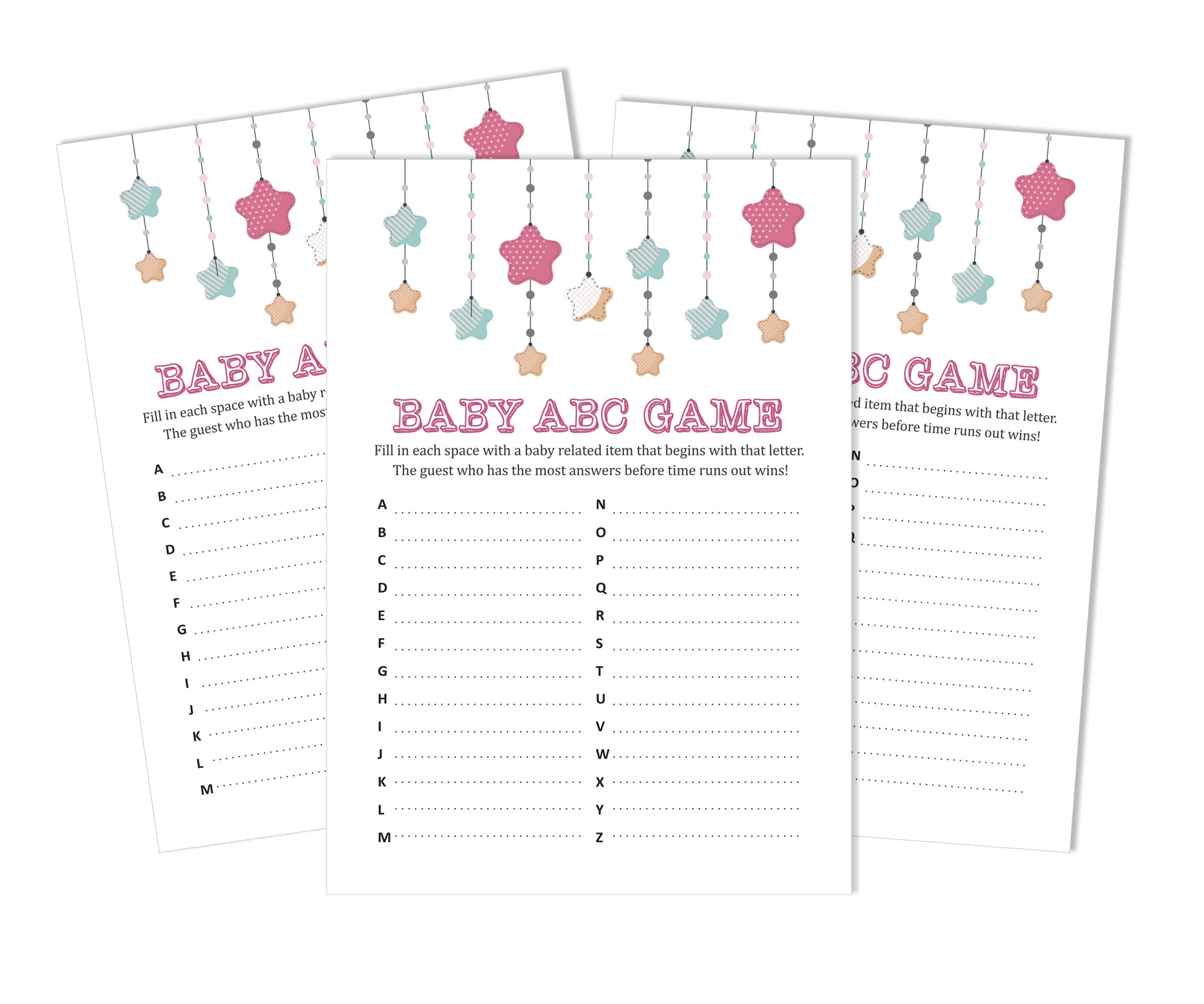 Inkdotpot 50Find The GuestBaby Shower Game Party Supply Gender Neutral Star  Icebreaker Party Game - Walmart.com