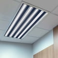 thumbnail image 2 of 3 Pack Navy Blue Fluorescent Light Covers for Ceiling Lights and Grey Stripe Abstract Geometric Striped Magnetic Ceiling Light Covers Overhead Light Filters for Office Classroom Home, 2 of 9
