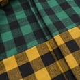 thumbnail image 5 of LNWUY Mens Flannel Plaid Shirts Regual Fit Casual Long Sleeve Turndown Collar Button Down Fleece Shirts Yellow XXL, 5 of 6