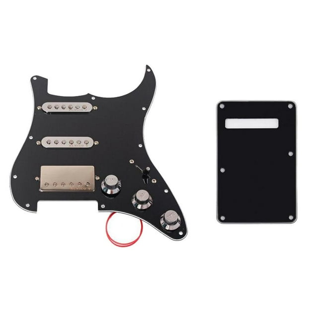 Hoja de Muscia con Placa Posterior de Guitarra Sunnimix PickGuard eléctrico de guitarra