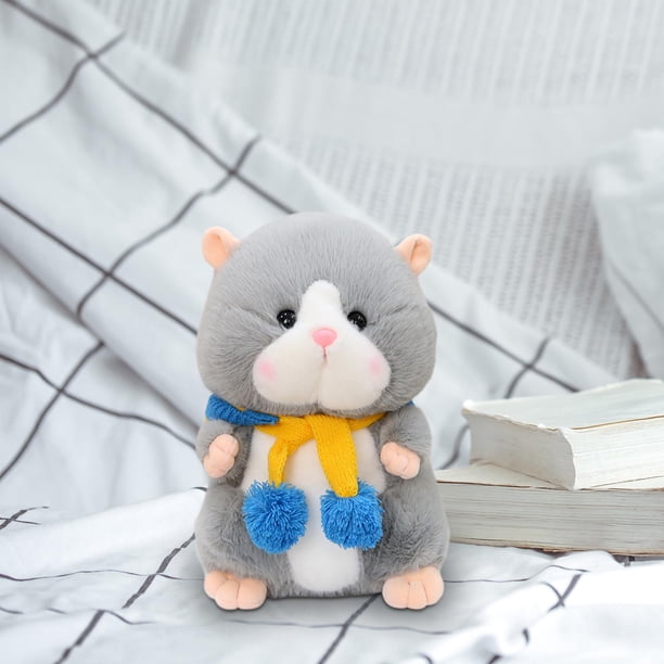 Juguete de peluche de hámster Baoblaze suave y cómodo gris
