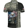 thumbnail image 3 of Personalized Custom Military Polo Shirts for Men, Mens Army Veteran Shirt (2XL), 3 of 6
