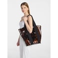 thumbnail image 5 of No Boundaries Women's Clear Beach Tote, Leopard, 5 of 7