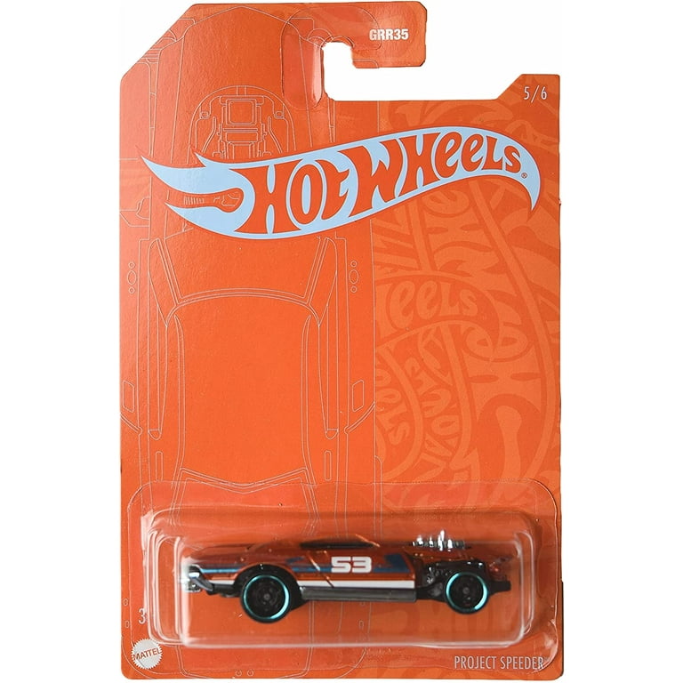 Hot Wheels 53rd Anniversary Set of 4 Die-Cast Cars Exclusive Blue