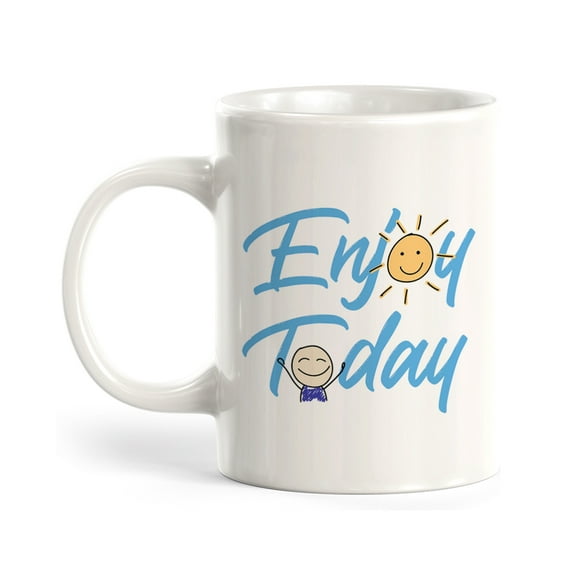 Designs ByLITA Enjoy Today 11oz Plastic Coffee Mug