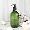 thumbnail image 4 of OUNONA 2PCS 500ml Empty Shampoo Bottles Opaque Versatile Pump Bottle Drip-Free Lotion Container Hand Soap Dispenser (Green), 4 of 5