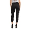 thumbnail image 3 of American Bazi Women's High Waist Cropped Colored Cargo Jogger Pants RJJ3645 - Black - Medium, 3 of 6