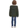 thumbnail image 3 of WenVen Big Boy's Parka Coat Winter Warm Puffer Coat Hooded Windproof Fleece Jacket Green 8, 3 of 11
