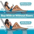 thumbnail image 6 of Coast Modern In Pool Lounge Chair - Waterproof & Weighted Chaise Lounger - Outdoor Pool Furniture for Patio or In Baja Shelf, Gray, 6 of 7