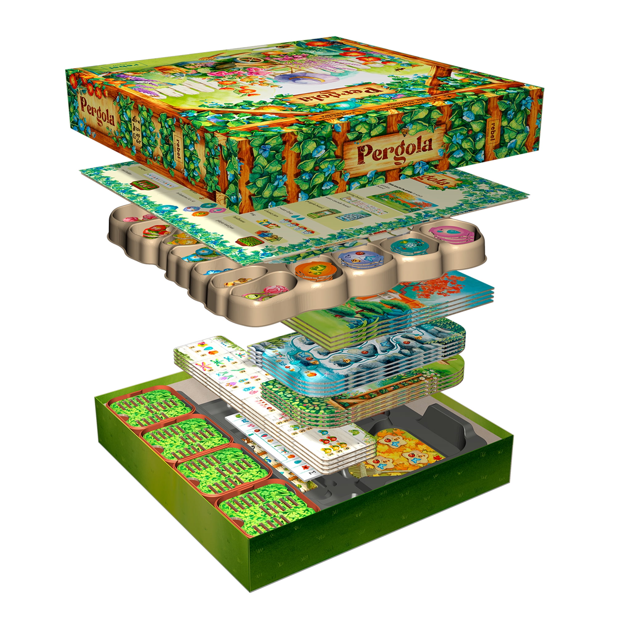 Pergola Family Strategy Board Game for Ages 10+, from Asmodee