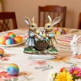 thumbnail image 6 of RKSTN Easter Decorations Eggs Bunny, 2D Tabletop Centerpiece, Decor Bunny Figurine for Home Room Table Office Party (Happy Easter), 6 of 6