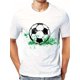 thumbnail image 1 of Men's Soccer Ball Graphic T-Shirt - Casual Polyester, Short Sleeve, Round Neck, Machine Washable, Summer Sportswear, 1 of 6