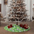 thumbnail image 5 of Daiia Cartoon Panda And Leaf 1 Drawing Merry Christmas Tree Skirt , Xmas Large Lace-up Tree Skirt, Santa Snowflakes Rustic Home Decorations New Year Party Farmhouse Decor-48", 5 of 7