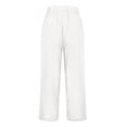 thumbnail image 4 of yunLCZ Pants for Women High Waisted Women's Spring And Summer Casual Cotton And Linen Long Pants, 4 of 4