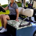 thumbnail image 2 of Jeiento Golf Ball Print Golf Cart Seat Covers Funny Golf Cart Seat Towel Blanket Universal Non-Slip Club Car Seat Cover for 2 Person Seats, 2 of 5