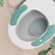 thumbnail image 1 of Ganfancp Adhesivo de Punto para El Inodoro Almohadilla Impermeable para El Asiento Del Inodoro Lazo para Calidez Higiene Sin Adsorción Tacto Flexible Lavado Repetido para Inhibir El Deslizamiento Reb, 1 of 6