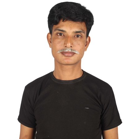 HPO Adult Men's Fake Synthetic Hair Mustache | White Color Options