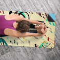 thumbnail image 5 of Musical Note Hot Yoga Towel with Storage Bag, 72.8"x26.8", Suitable for Yoga, Pilates, Fitness, Gym Towels, 5 of 6