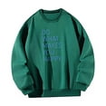 thumbnail image 4 of Sudadera con cuello redondo para mujer, camisetas de manga larga de otoño para salir, hacer ejercicio en la oficina Verde, 4 of 7