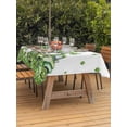 thumbnail image 4 of Rectangle Outdoor Tablecloth With Umbrella Hole And Zipper– St. Patrick's Day Waterproof Patio Table Cover for Party, Picnic, Backyard, 52"x70" , Watercolor Farm Gnome Truck Shamrock Tree, 4 of 8