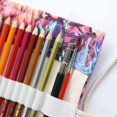 thumbnail image 4 of Pencil Case Canvas Roll Pouch Comestic Makeup Brush Case Pencil Curtain Bag Pattern, 4 of 5