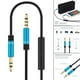 thumbnail image 5 of Cable auxiliar Divisor de auriculares Cable de extensión Transmisión de audio Micrófono Audio estéreo Azul jinwen Cable de audio, 5 of 8