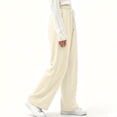 thumbnail image 4 of Bxsruta Womens Wide Leg Pants Loose Relaxed Drawstring Casual Lounge Trousers, 4 of 8
