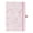 Pink, variant on Marble Hardcover Lined Journal, 8.27"x5.51", 96 Pages, White & Ivory Paper, 2 Ribbon Bookmarks, Lay-Flat