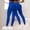 Blue, variant on Women's Pants 2 Pack Thick High Waist Workout Yoga Leggings Summer Pants for Women Black L