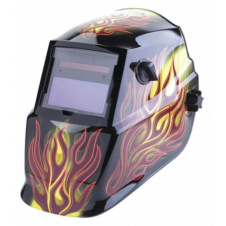 Welding Helmet,Brown,Ratchet,Plastic LINCOLN ELECTRIC K4071-1