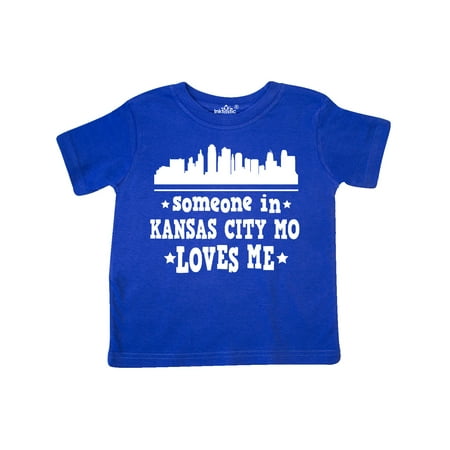 

Inktastic Kansas City Missouri Loves Me Skyline Gift Toddler Boy or Toddler Girl T-Shirt