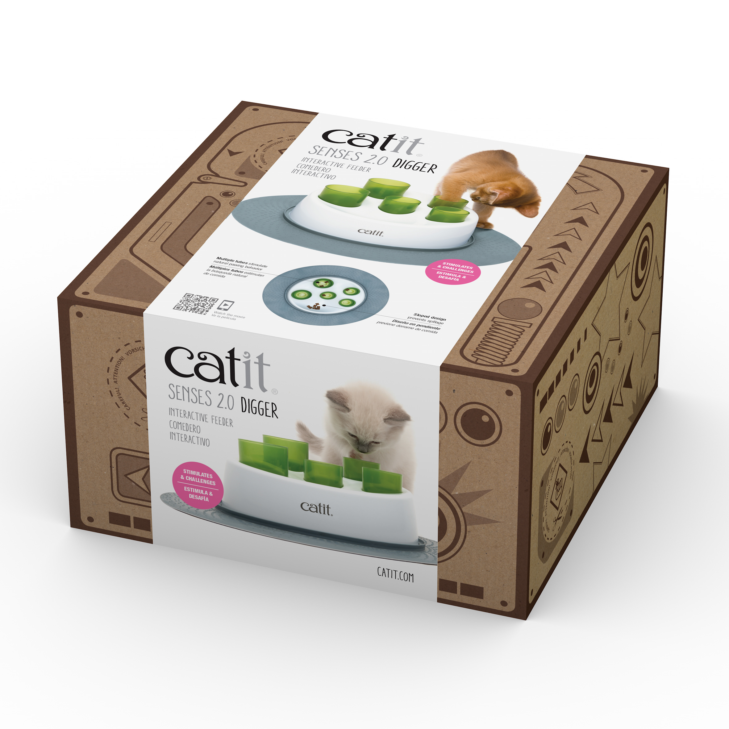 Catit Senses 2.0 Digger Interactive Cat Treat Toy - image 4 of 5