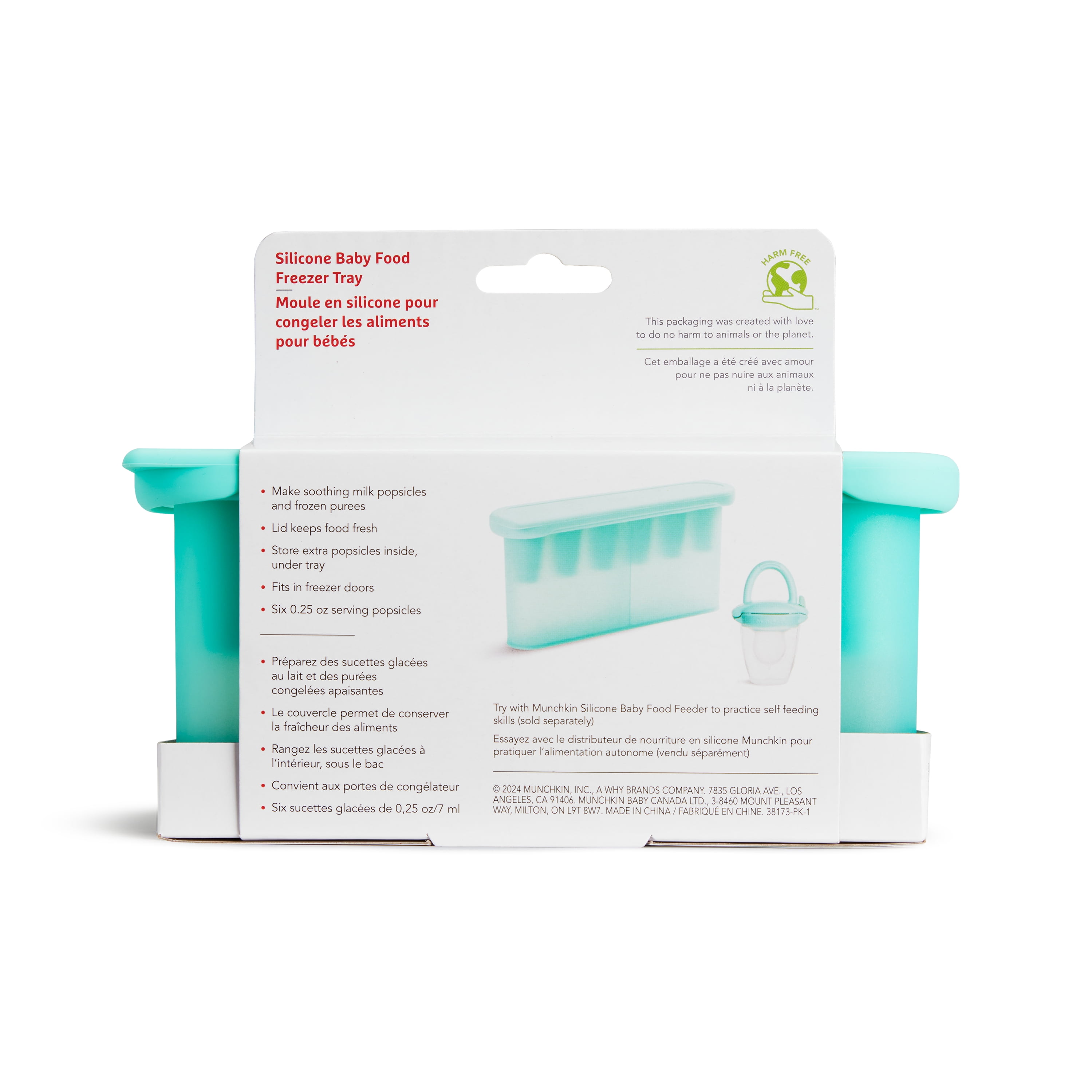 Munchkin® Silicone Baby Food Freezer Tray, Mint