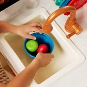 Battat Two n One Wooden Kitchen Café with Dishes and Chalkboard, Toddler and Preschool Toys