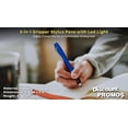 thumbnail image 4 of 10 Gripper Stylus Pens with LED Light Pack - Twist mechanism, Black Ink - Blue, 4 of 5