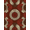 Red Brown Cream, Pattern 5, variant on ODIKA 8'x10' Washable Area Rug Pile Shaped Contemporary Rectangular Panel Neutral Abstract Minimalist for King Size Bedroom Under Bed, Master Suite, Non-Shedding, Easy Care