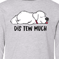 thumbnail image 4 of Inktastic Napping Dis Tew Much Great Pyrenees Long Sleeve Youth T-Shirt, 4 of 5