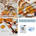 thumbnail image 2 of Fsddascl Orange Pumpkin Fall Blackout Curtains for Bedroom/Living Room, Thermal Insulated Kitchen Curtains, Gnomes Thanksgiving Maple Leaves Branches Grommet Darkening Window Treatment 42"x63"x2, 2 of 6