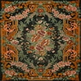 thumbnail image 1 of Ahgly Company Indoor Square Traditional Blood Night Red Area Rugs, 4' Square, 1 of 6