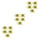thumbnail image 3 of Matsuzay Ramo de flores artificiales de plástico de 5 piezas para un bajo mantenimiento y una larga durabilidad amarillo Type1 NO1, 3 of 6
