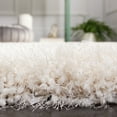 thumbnail image 4 of Safavieh Luxe Paxton Solid Shag Area Rug, Bone, 4' x 4' Square, 4 of 12