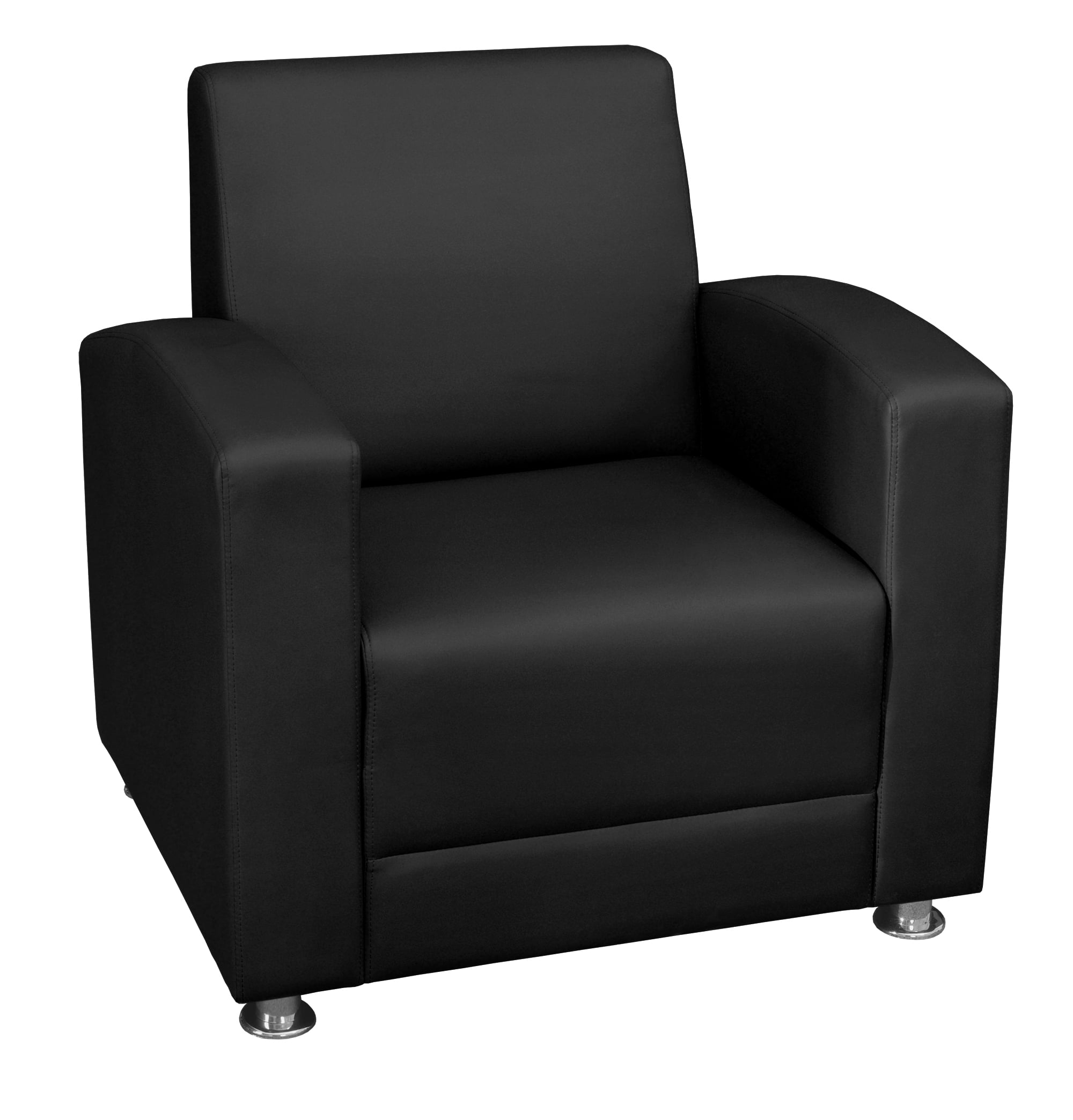 Milan Lounge Chair- Black - Walmart.com - Walmart.com