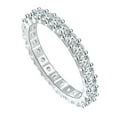 thumbnail image 3 of Retro Crystal Wedding Ring Aesthetic Bridal Hand Fashion Jewelry Size 9, 3 of 10