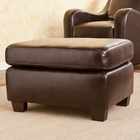 Wildon Home Beckett Leather Ottoman