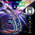 thumbnail image 6 of Car LED Lights, Interior Car Lights with App Control, 4pcs 48 LED Lights for Car, DIY Multicolor Music Microphone Control Strips Inside Car, Lighting Kits for Cars, Trucks, SUVs, 6 of 9