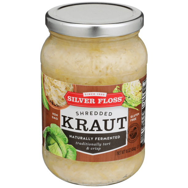 Silver Floss Barrel Cured Shredded Sauerkraut, 16 Oz
